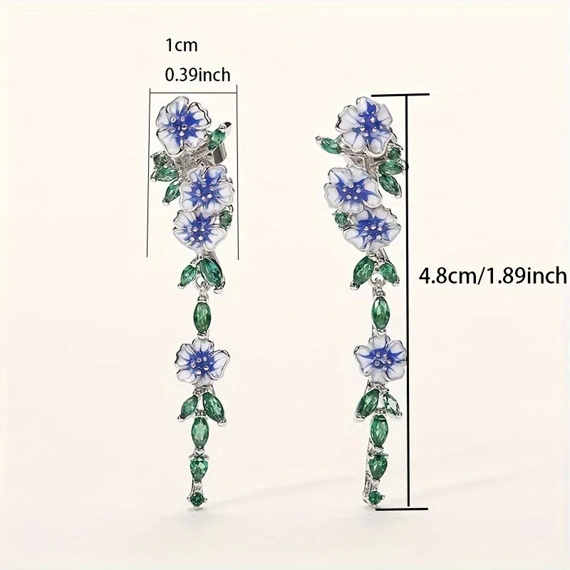 Briar Flower Drop Earrings