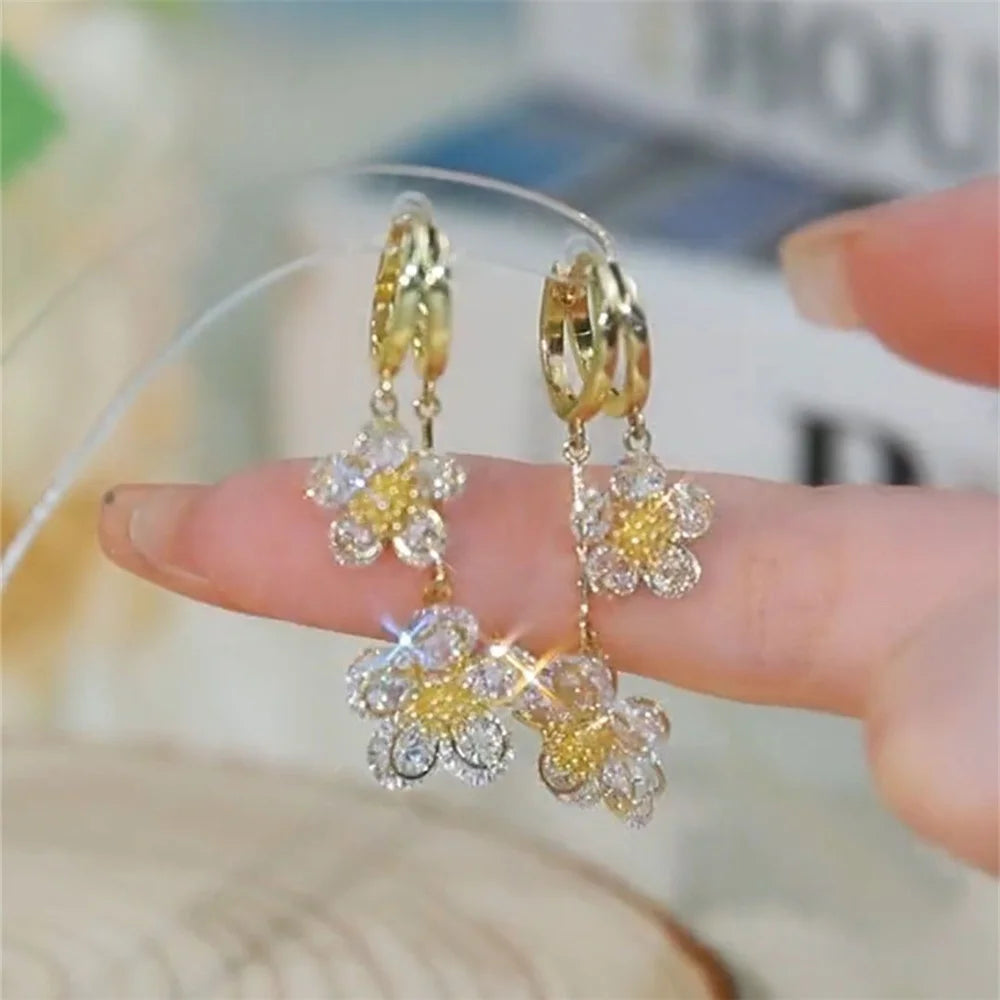 Mercy Flower Drop Earrings