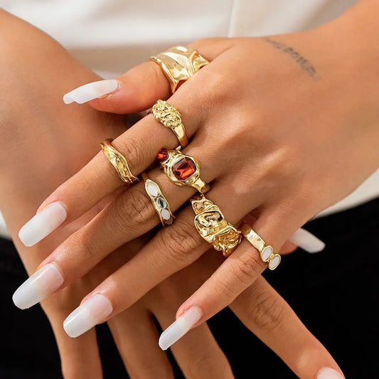 Timberly 7Pcs Ring Set
