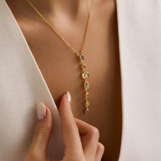 Ella Long Pendant Necklace