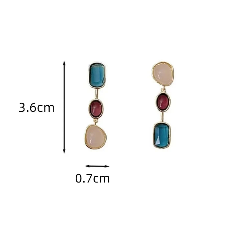 Leela Asymmetrical Drop Earrings