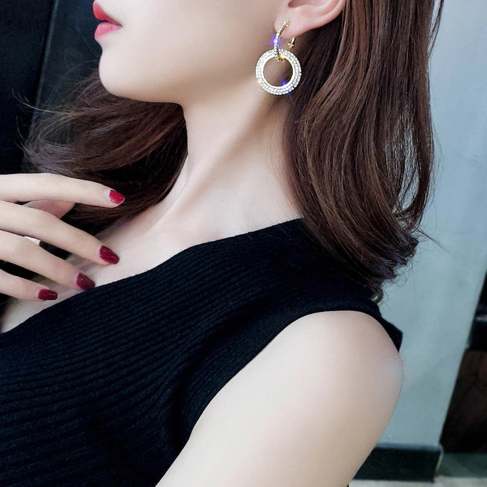 Zoé Hoop Drop Earrings