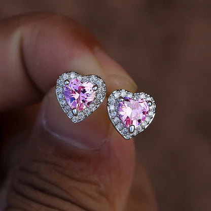 Delilah Heart Studs