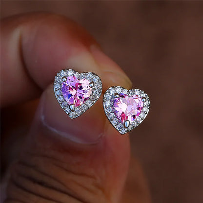 Delilah Heart Studs