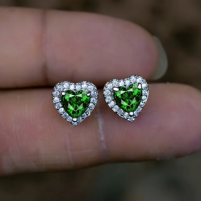 Delilah Heart Studs