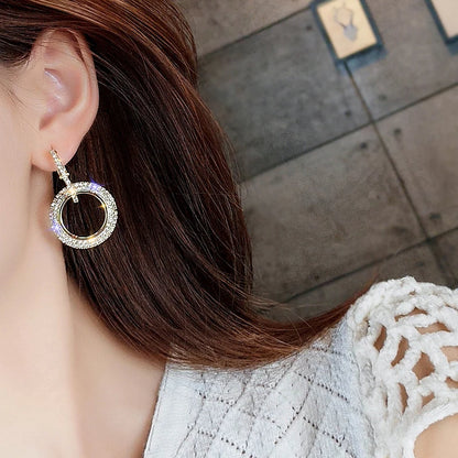 Zoé Hoop Drop Earrings