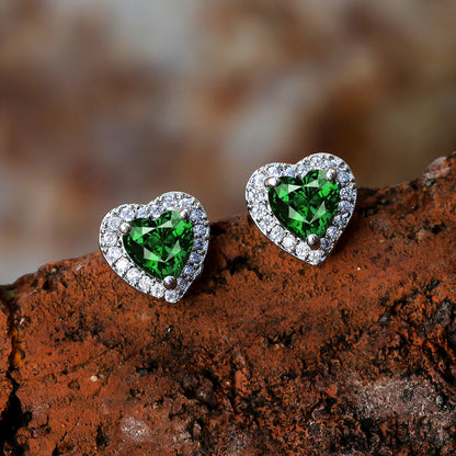 Delilah Heart Studs