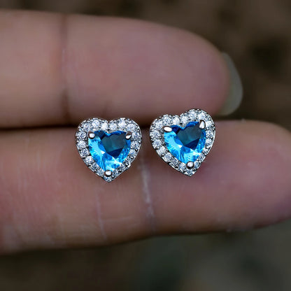 Delilah Heart Studs
