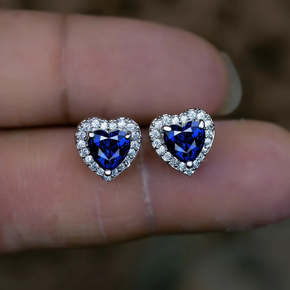 Delilah Heart Studs