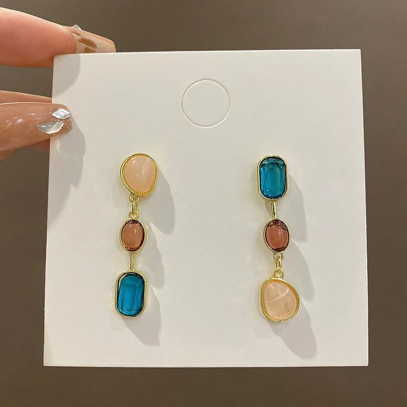 Leela Asymmetrical Drop Earrings