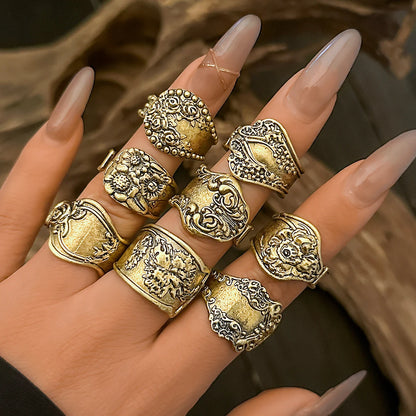 Moira Adjustable 8Pcs Set Rings