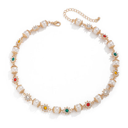 Ember Beaded Chain Necklace