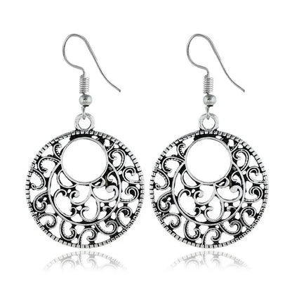 Odelia Drop Hoop Earrings