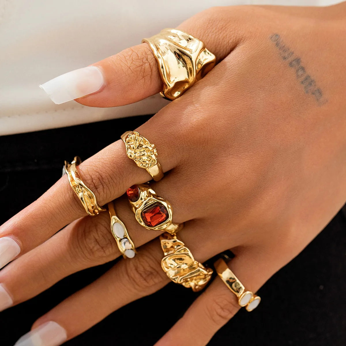 Timberly 7Pcs Ring Set