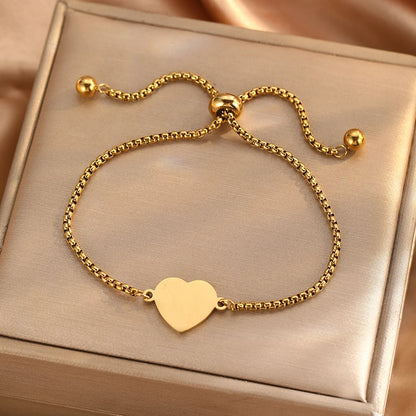 Mary Heart Pendant Bracelet