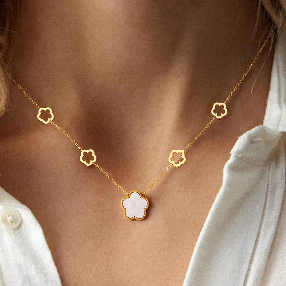 Poppy Flower Necklace