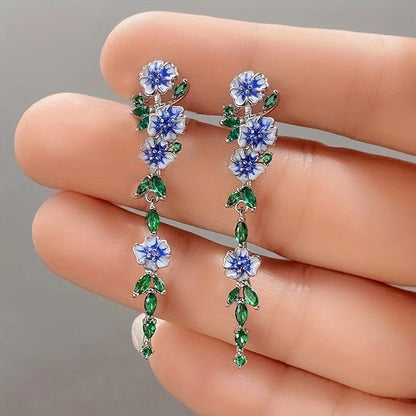 Briar Flower Drop Earrings