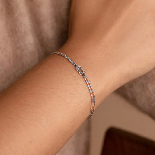Fen Knot Double Chain Bracelet