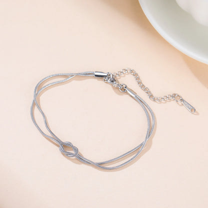 Fen Knot Double Chain Bracelet