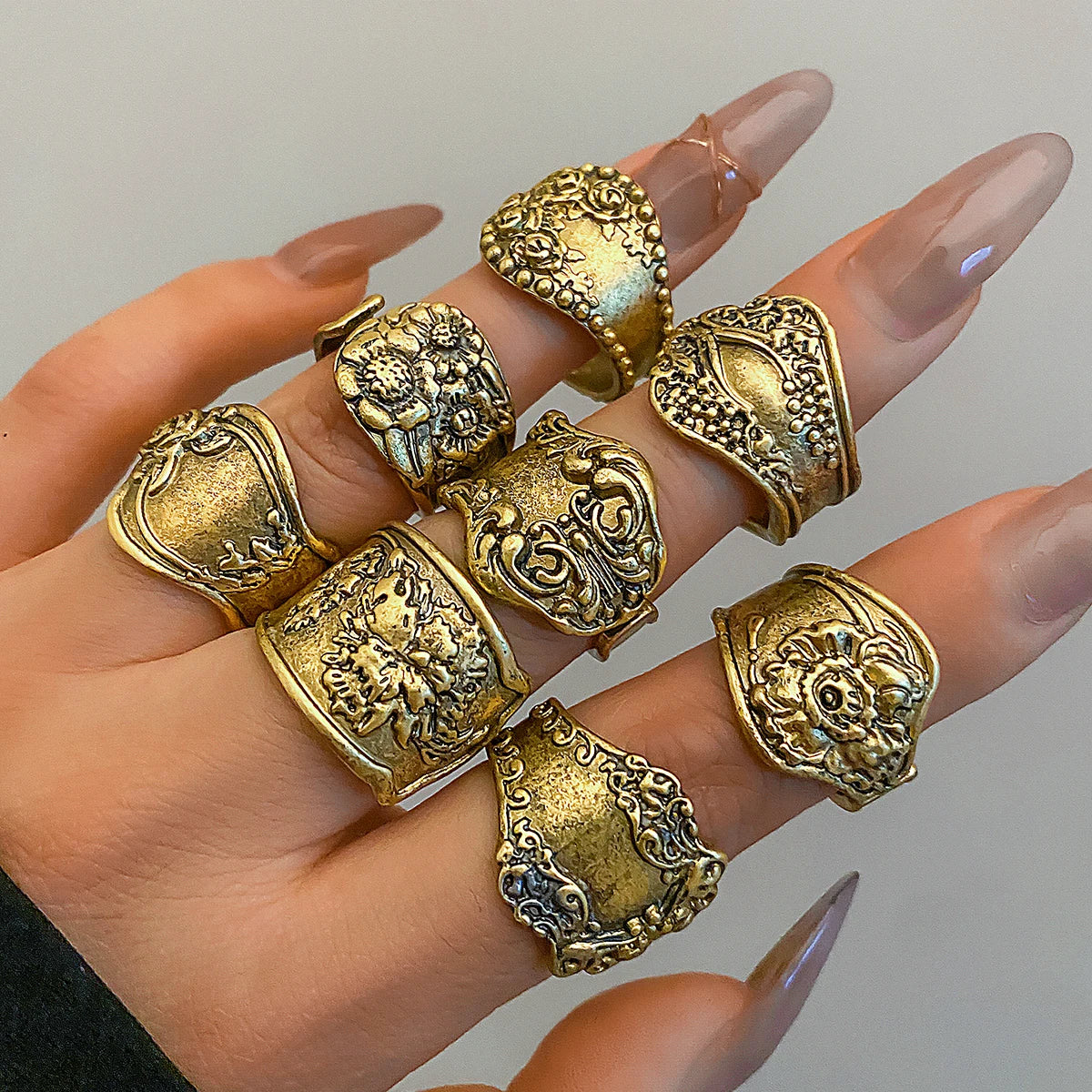 Moira Adjustable 8Pcs Set Rings