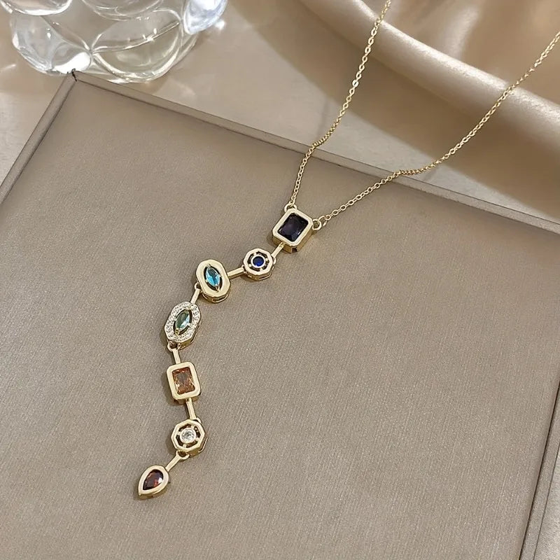 Ella Long Pendant Necklace