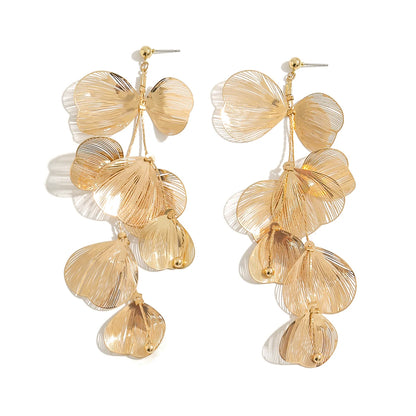 Florence Flower Petal Drop Earrings