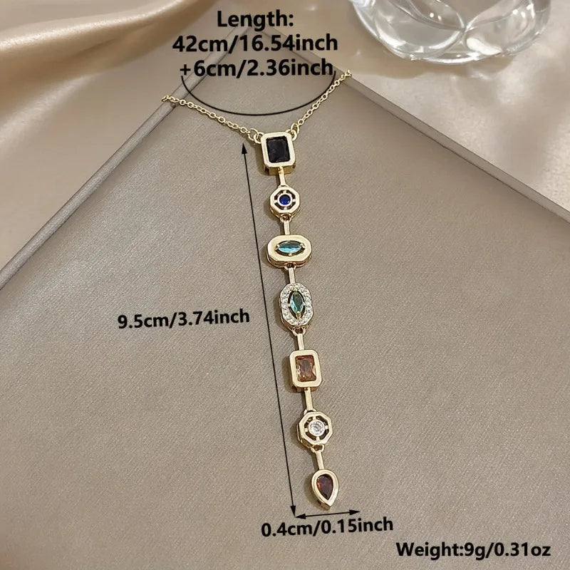 Ella Long Pendant Necklace