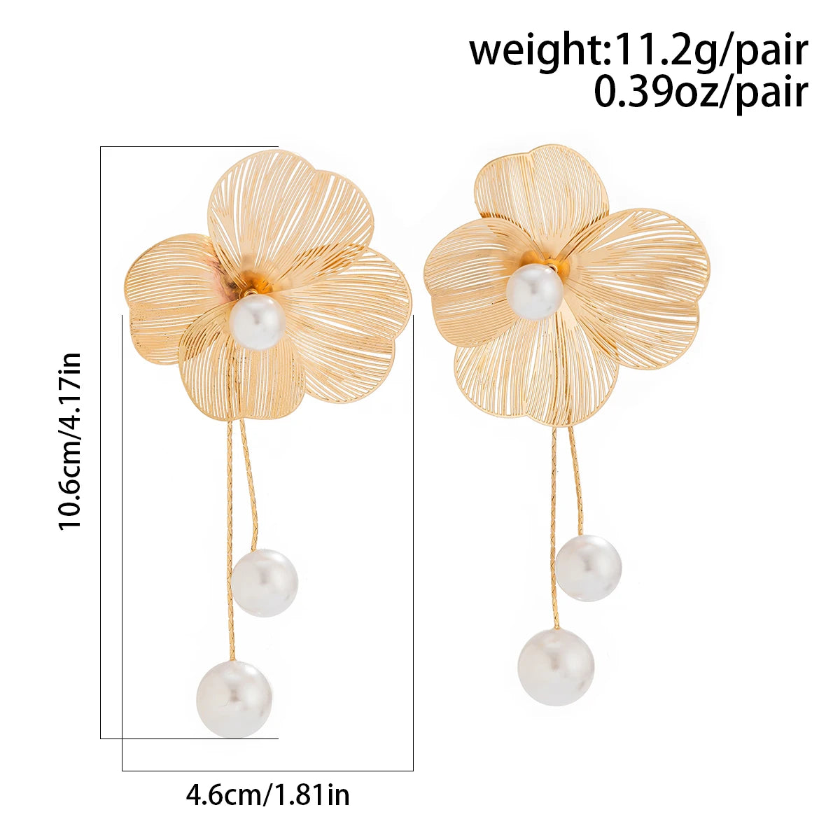 Felicity Flower Petal Drop Earrings