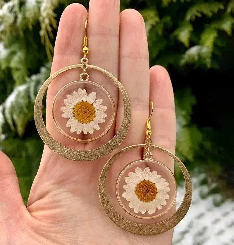 Daisy Pressed Earrings