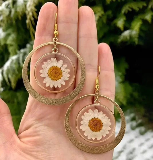 Daisy Pressed Earrings