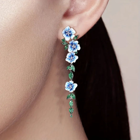 Briar Flower Drop Earrings