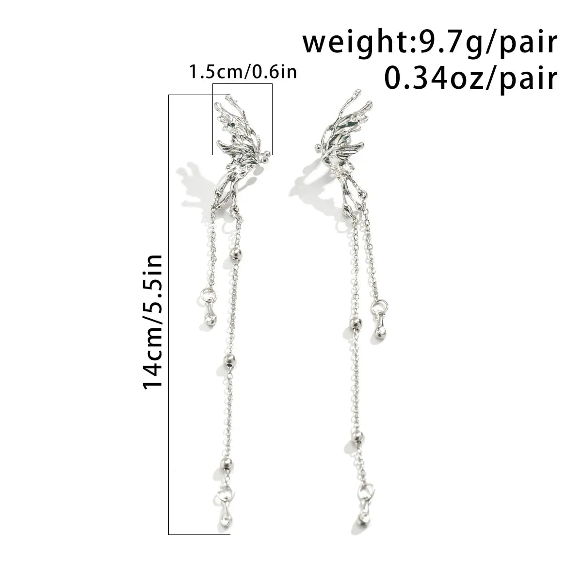 Brittney Butterfly Clip Earrings