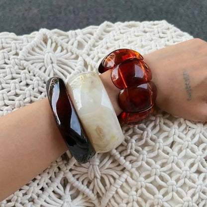 Taya Resin Acrylic Bangle