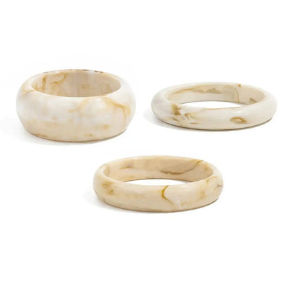Noelle 3Pcs/Set Resin Bangles