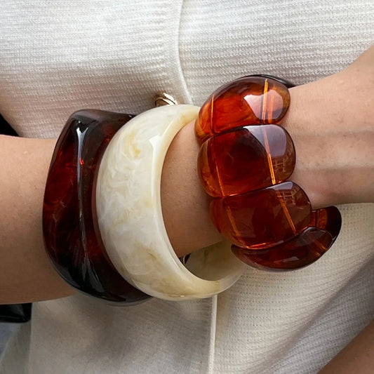 Taya Resin Acrylic Bangle