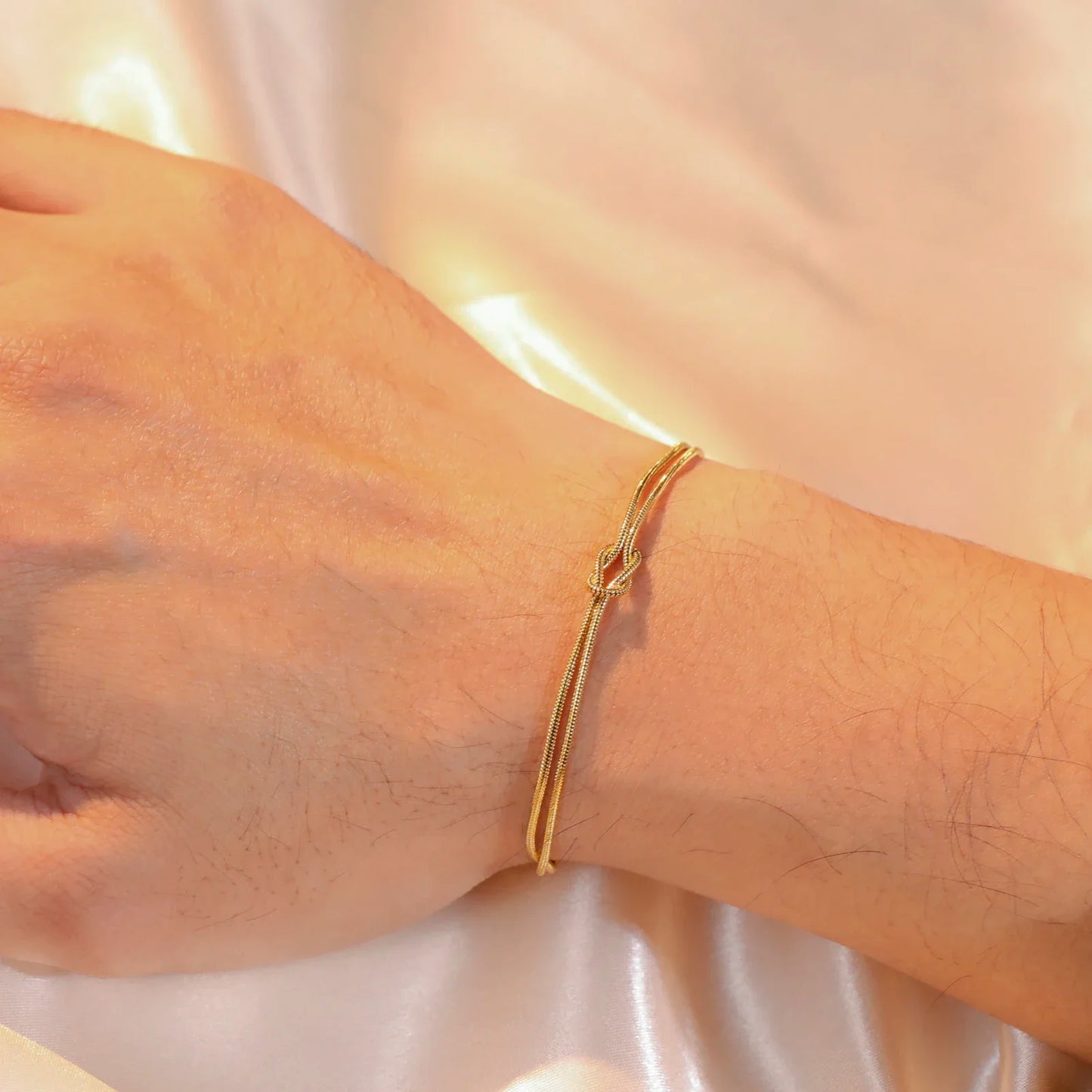 Fen Knot Double Chain Bracelet