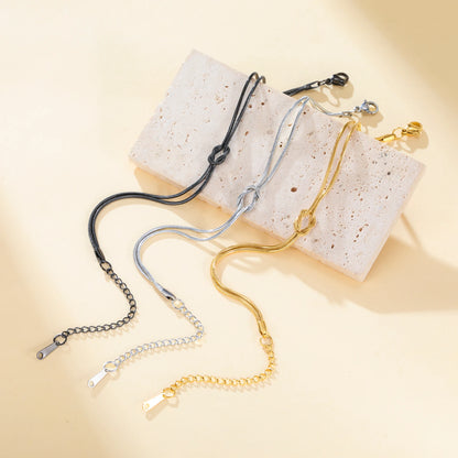 Fen Knot Double Chain Bracelet