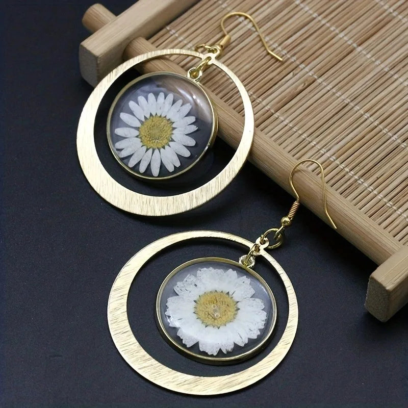 Daisy Pressed Earrings