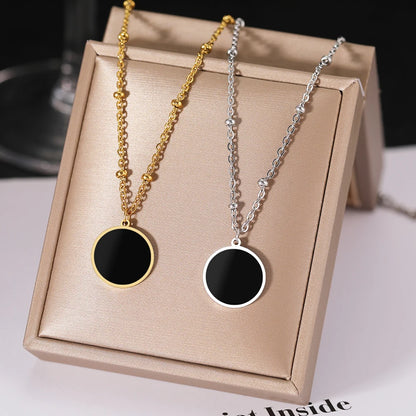 Jennifer Circle Pendant Necklace