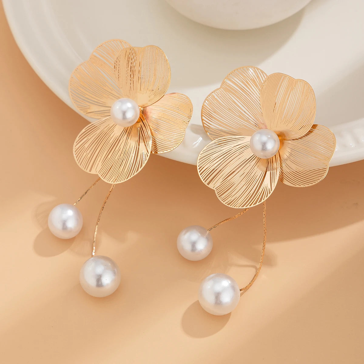 Felicity Flower Petal Drop Earrings