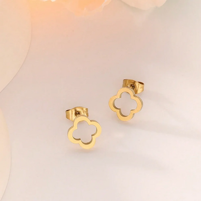 Alessandra Four-Leaf Stud Earrings