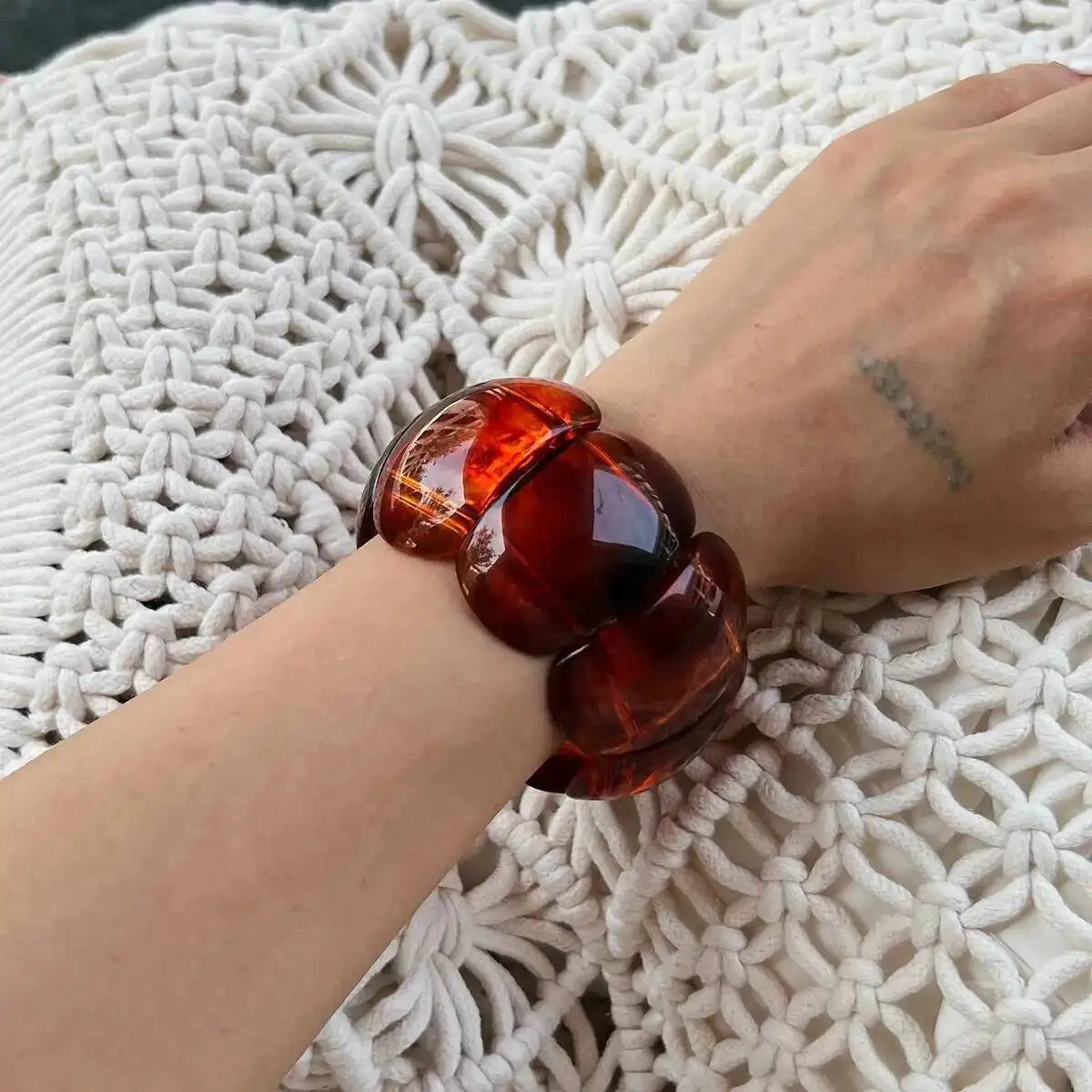 Taya Resin Acrylic Bangle