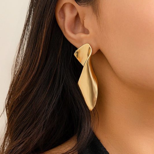 Ludovica Geometric Twisted Stud Earrings