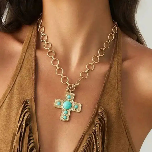 Tully Cross Pendant Necklace