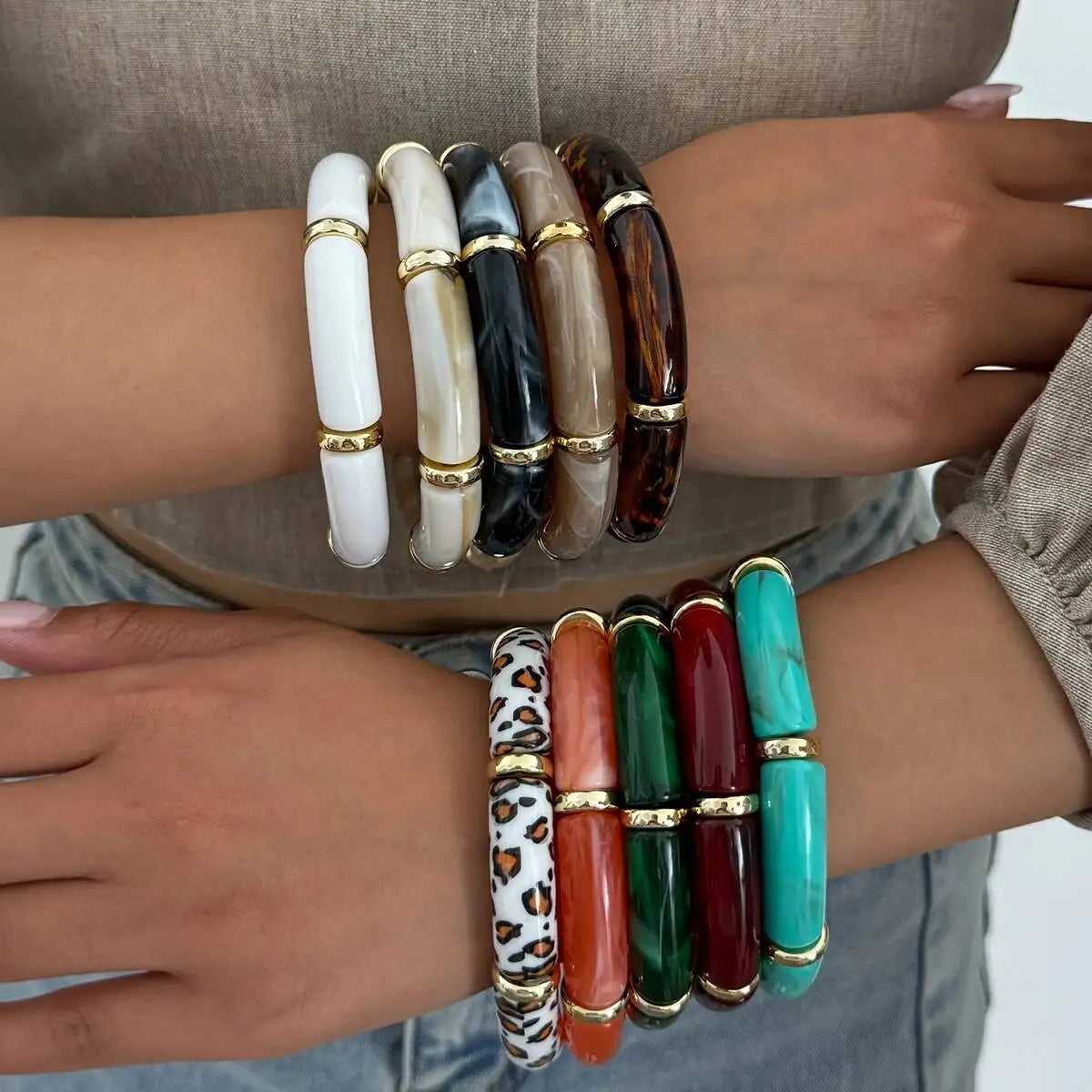 Tara Stackable Resin Bracelet 1Pc