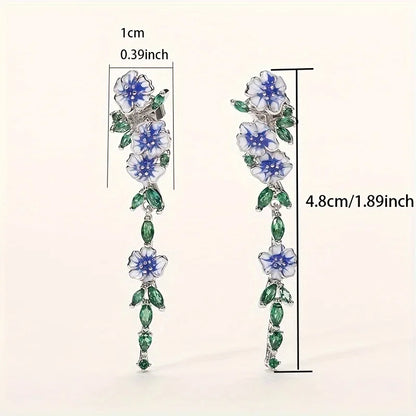 Briar Flower Drop Earrings