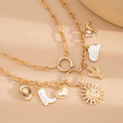 Eva Pendant Choker 2Pcs/Set