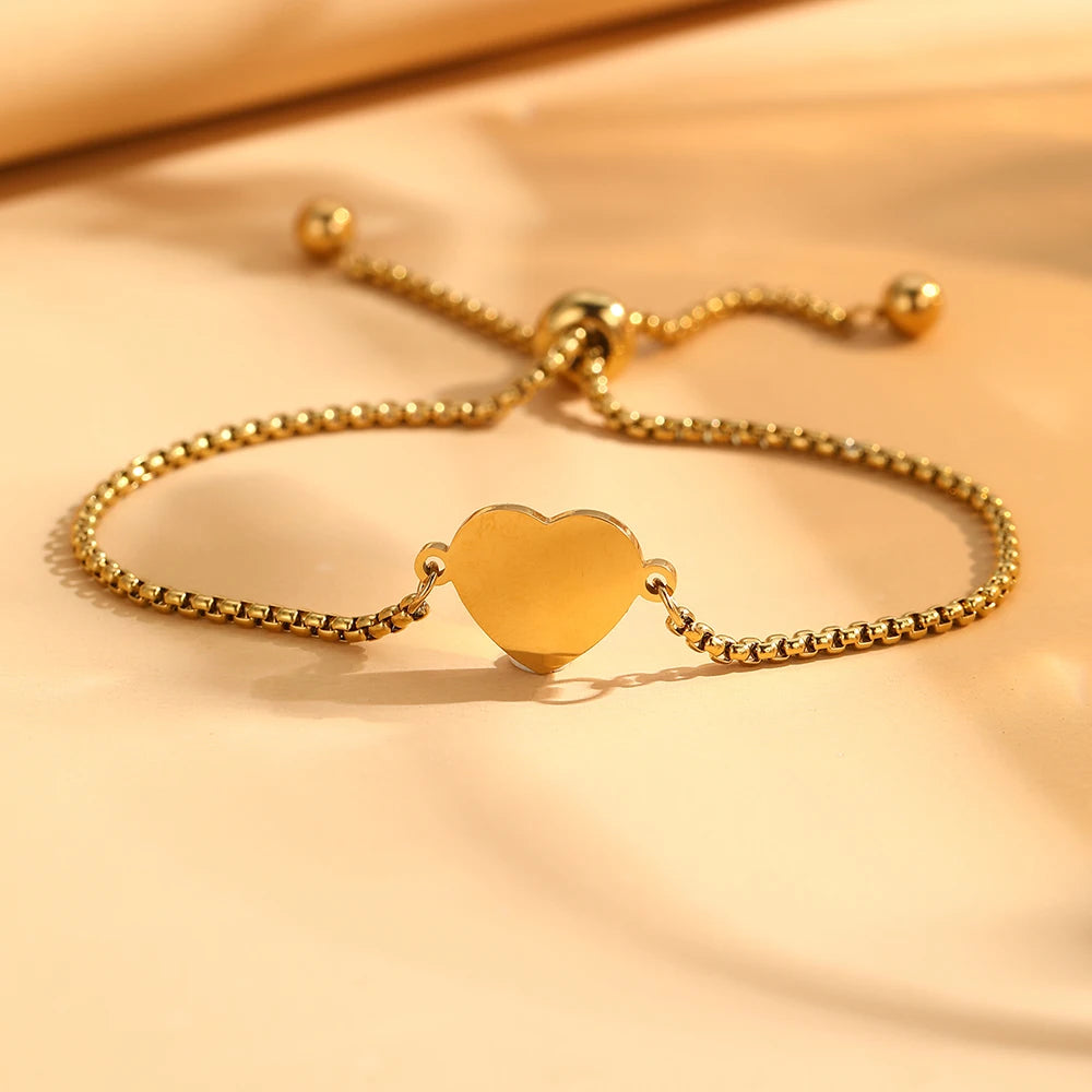 Mary Heart Pendant Bracelet