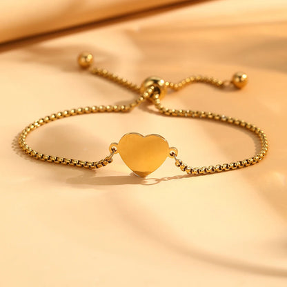 Mary Heart Pendant Bracelet