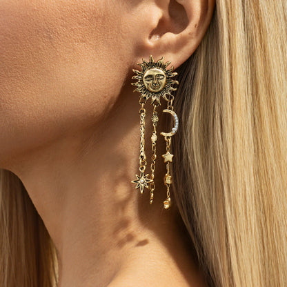 Savannah Sun and Moon Earrings